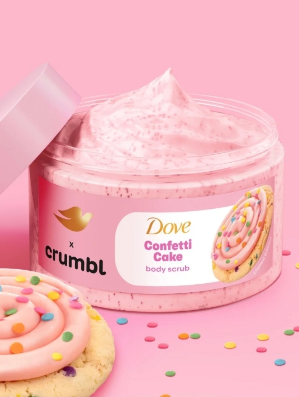 Dove Confetti Cake Pink Body Scrub